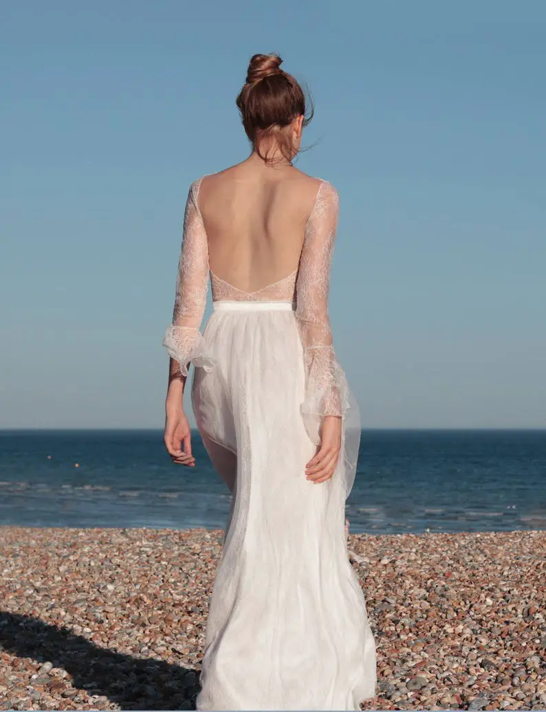 Low Back Wedding Gowns