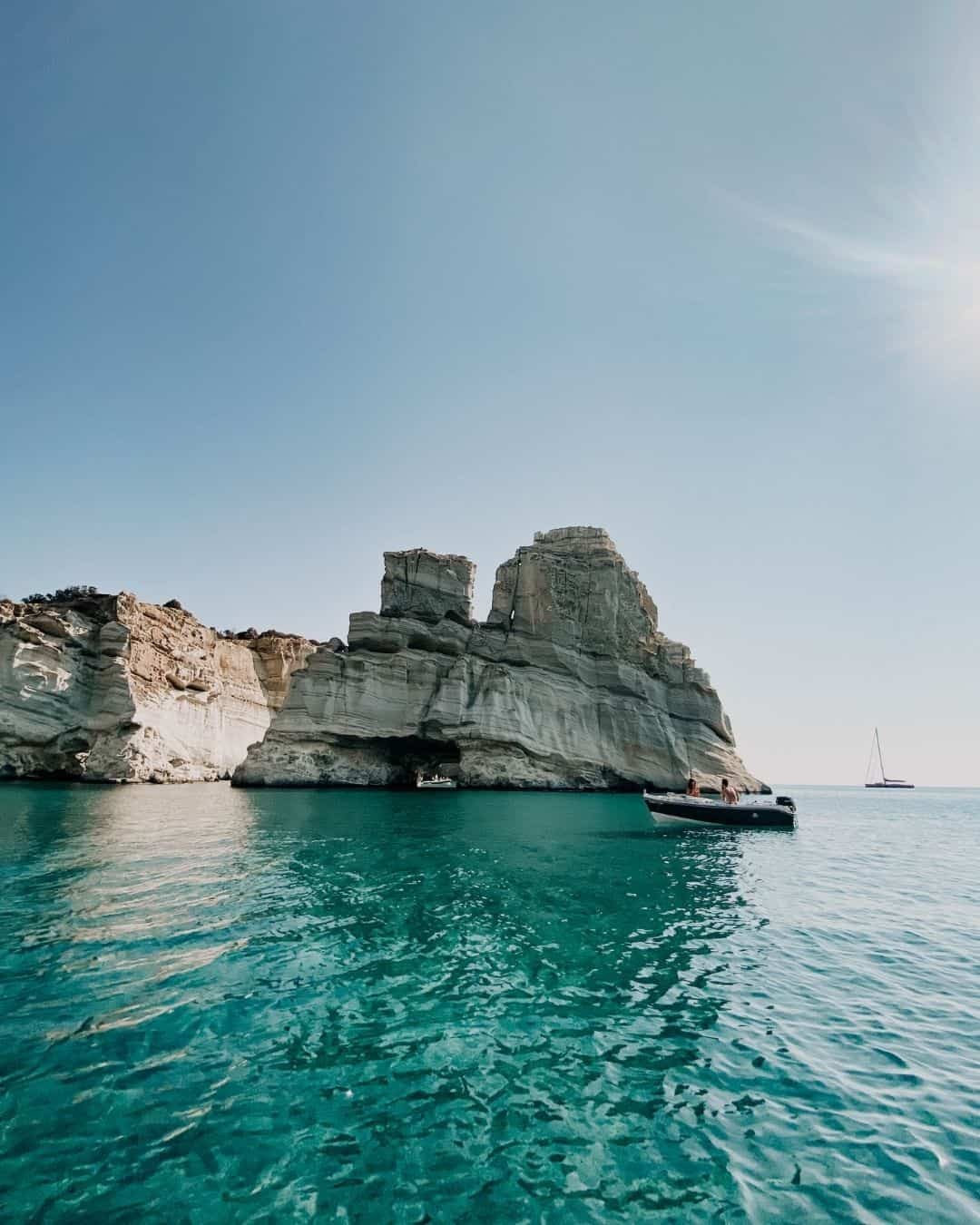 Half-day speedboat tour to Kleftiko with snorkeling