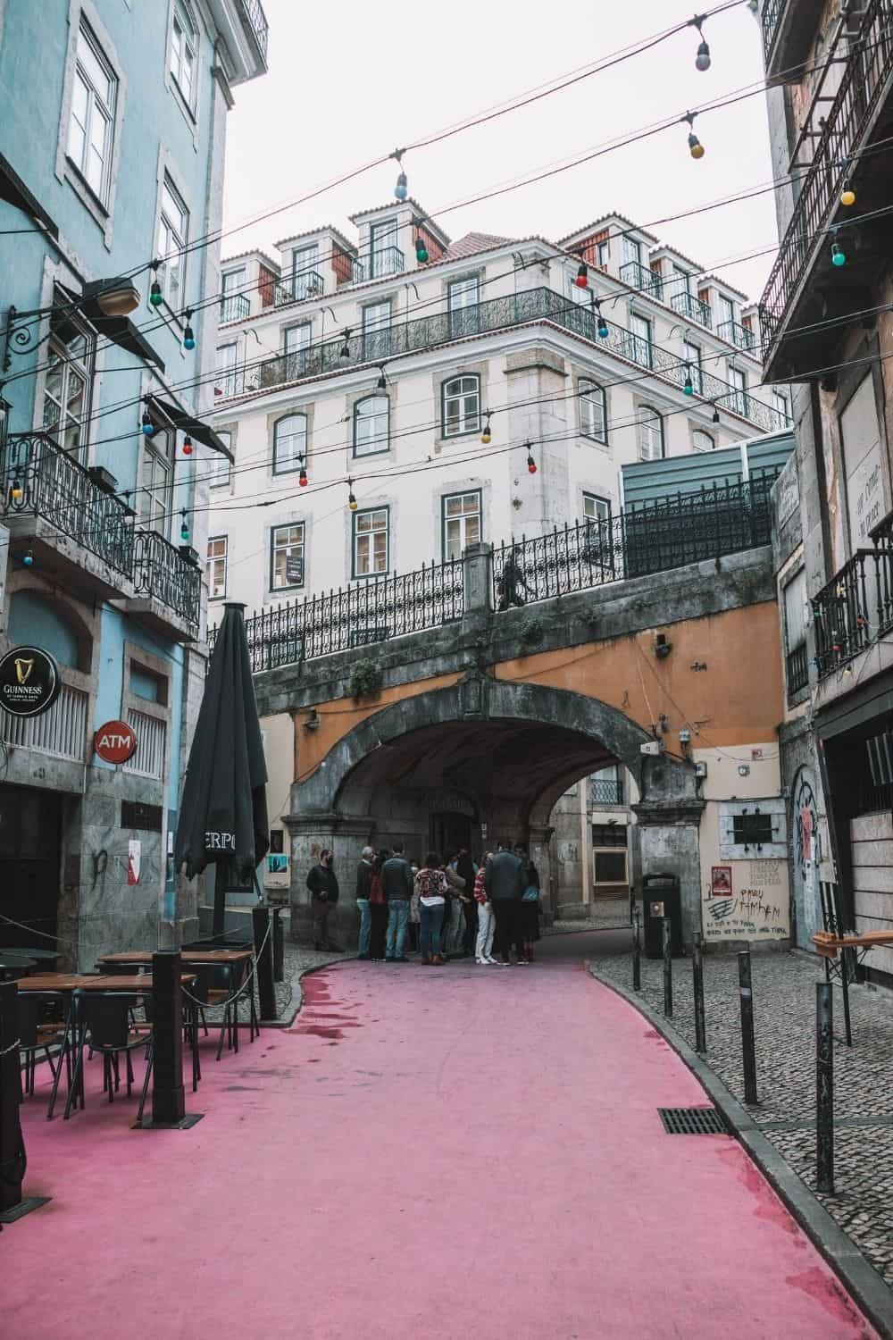 Pink Street, one of the most famous (overrated?) landmarks in Lisbon