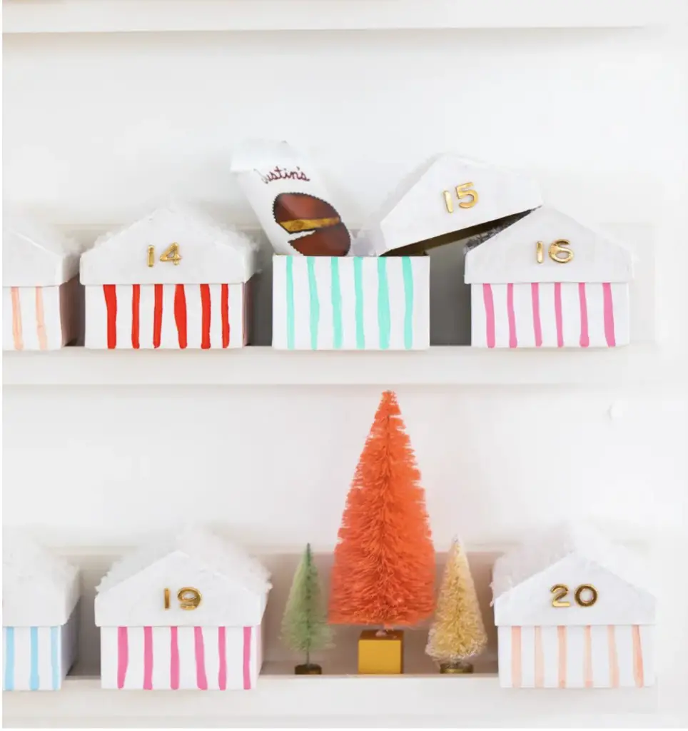 Colorful Houses DIY Advent Calendar