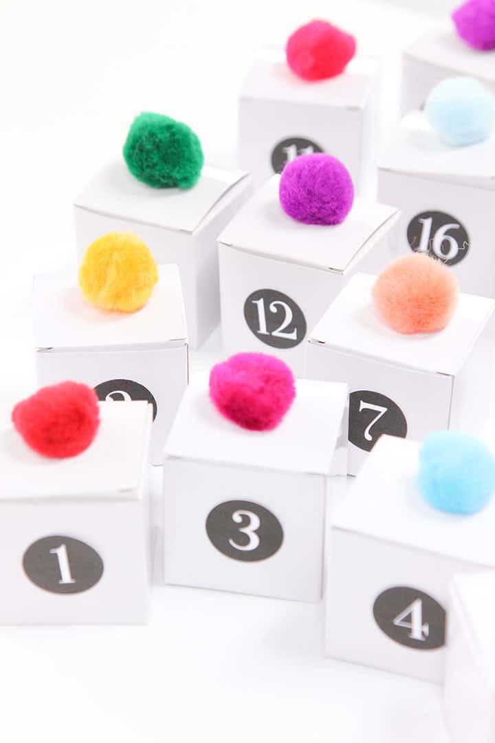 DIY Mini Box Advent Calendar